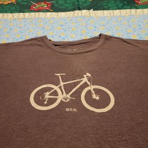 🚲 Bicycle 🔥 Shirt Large ⛰️ Mountain Bike 🚵‍♂️ Brown Cyclist Biker Biking 🌞